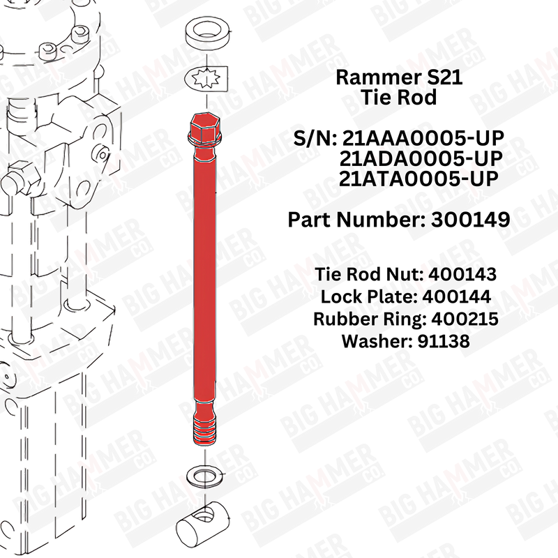 Rammer S21 Side Bolt Complete