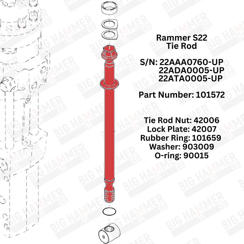 Rammer S22 Side Bolt Complete