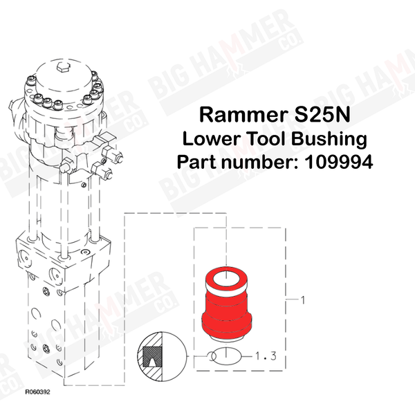 Rammer S25N Lower Bushing