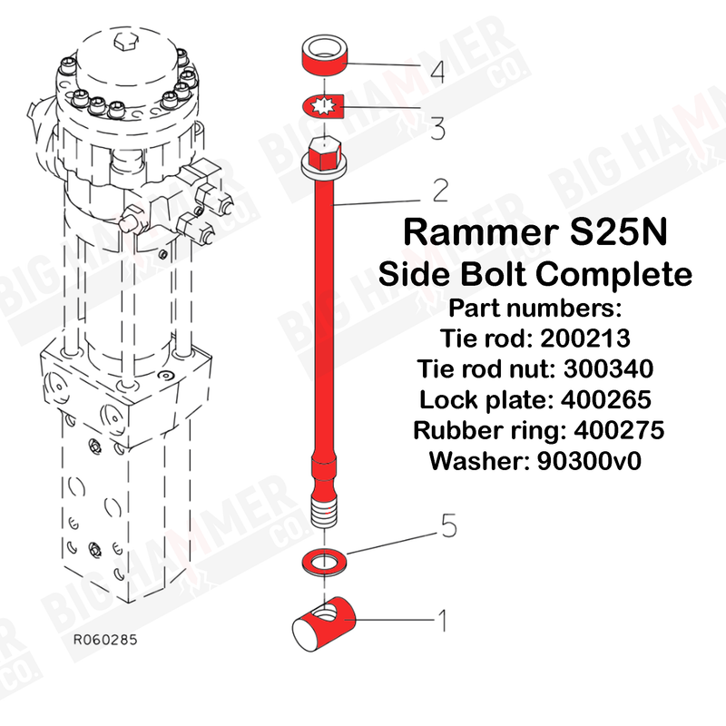 Rammer S25N Side Bolt Complete