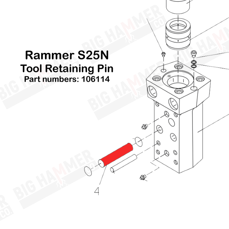 Rammer S25N Tool Retaining Pin