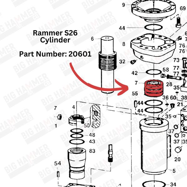 Rammer S26 Cylinder