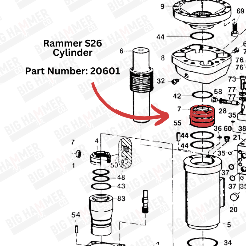 Rammer S26 Cylinder