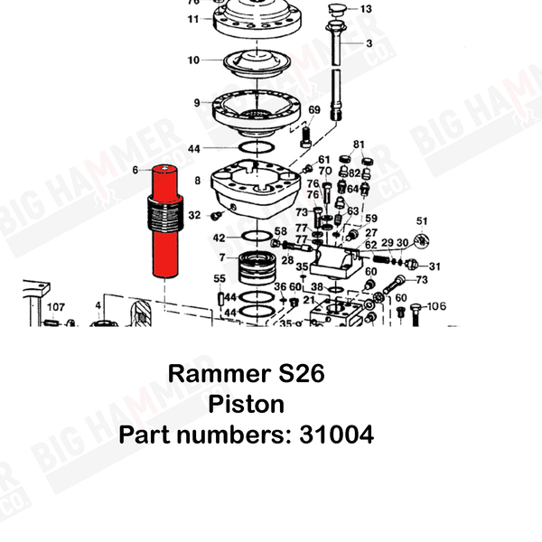 Rammer S26 Piston