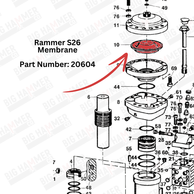 Rammer S26 Membrane/Diaphragm