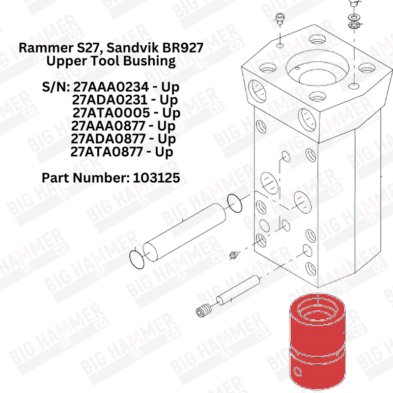 Rammer S27, Sandvik BR927 Upper Bushing