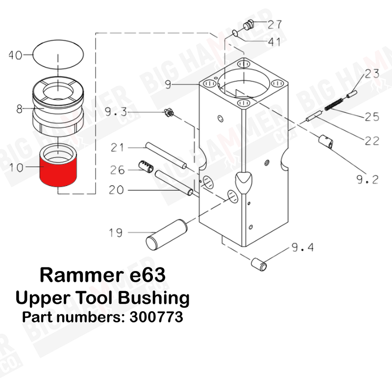 Rammer E63 Upper Bushing