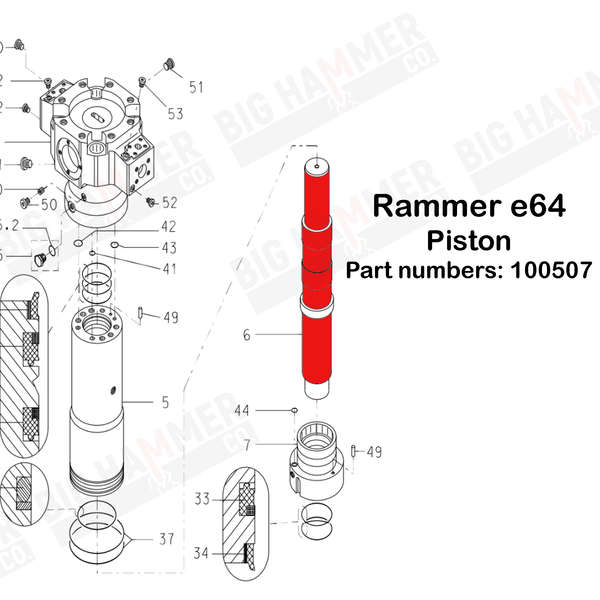 Rammer E64 Piston