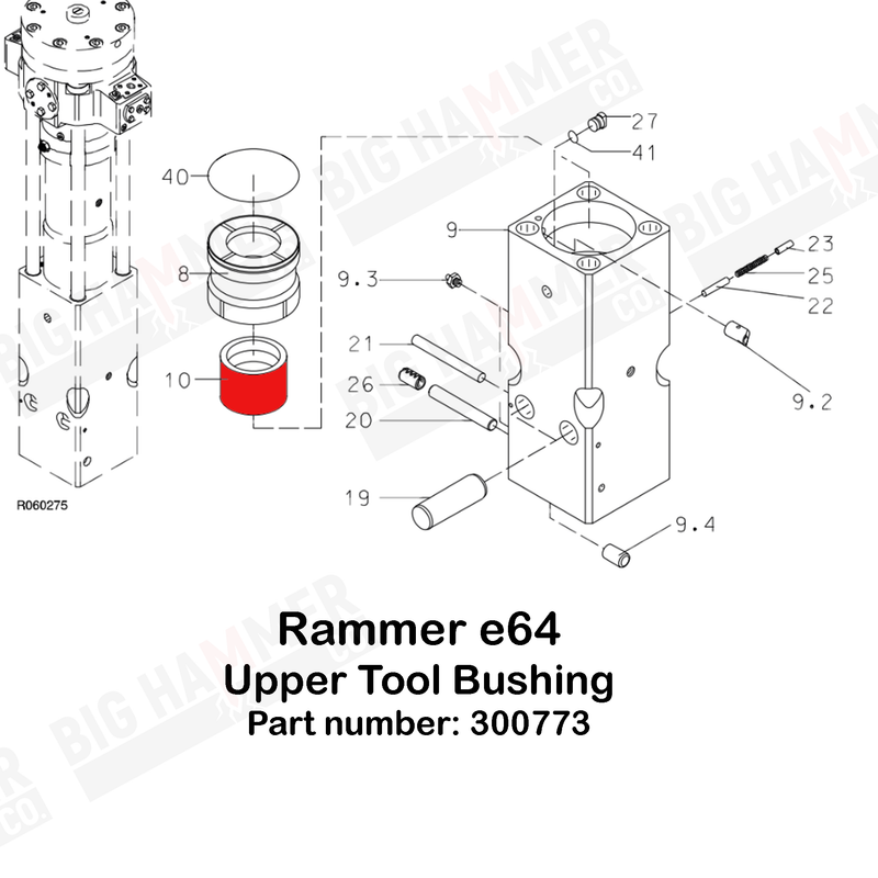 Rammer E64 Upper Bushing