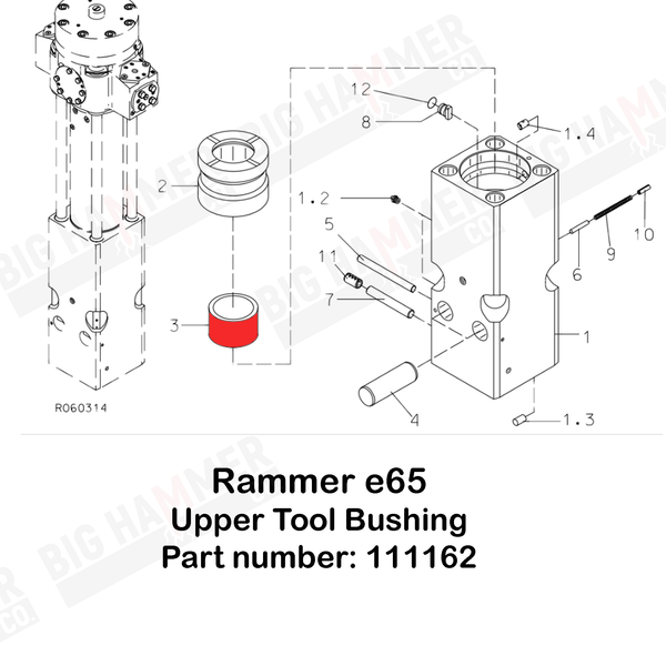 Rammer E65 Upper Bushing