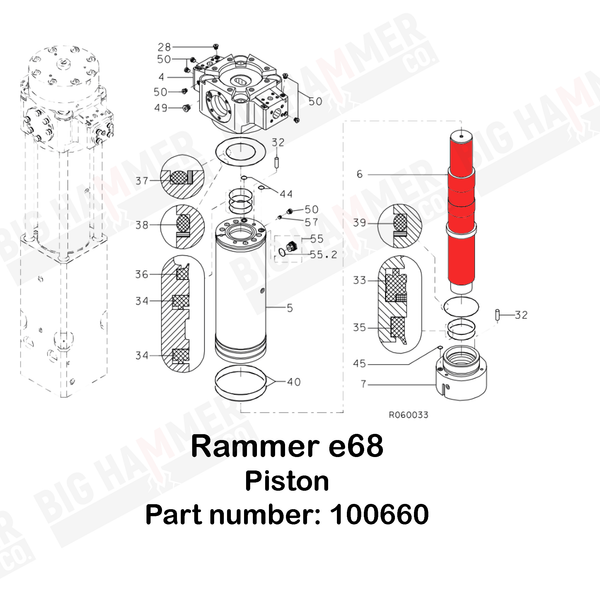 Rammer E68 Piston