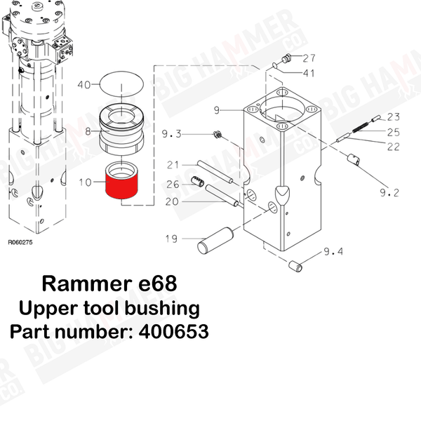 Rammer E68 Upper Bushing