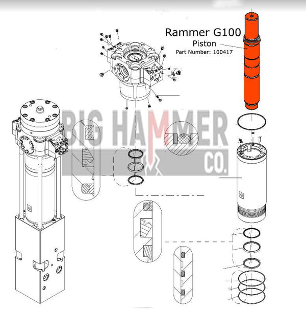 Rammer G100 Piston